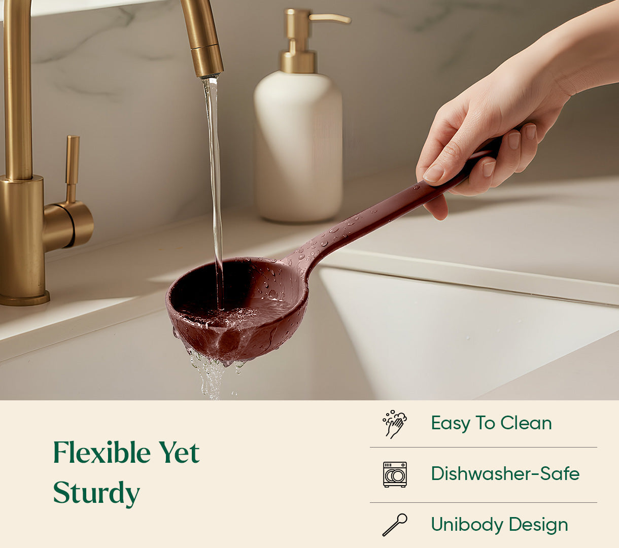 Set of 5 (Ladle, Brush, Flip, Stir, Scrape) - Wine