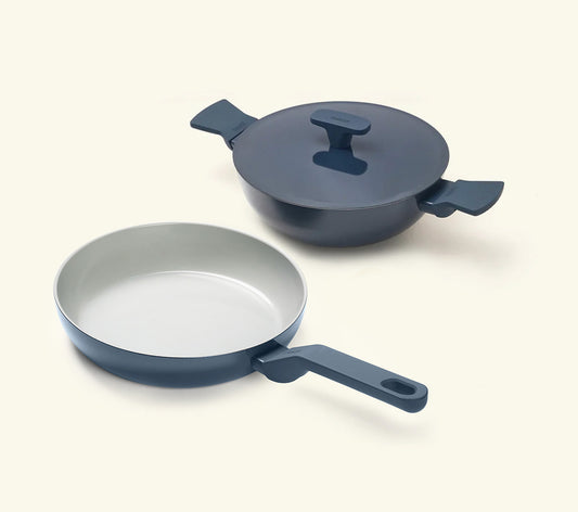 Ember Frypan + Kadai Duo - Nilgiri Blue