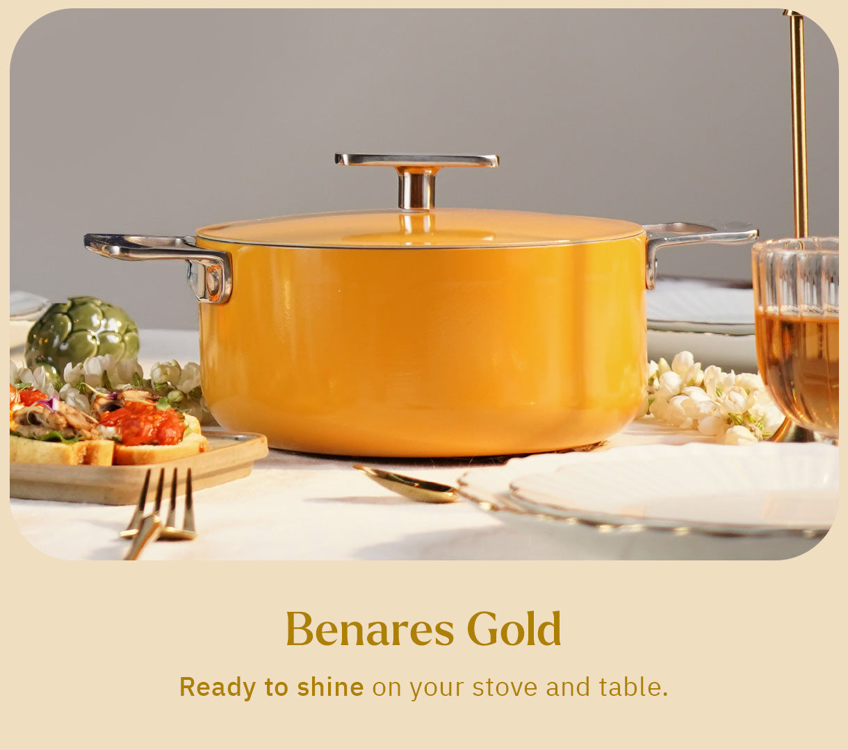 Mini Dutch Oven 20cm - Benares Gold