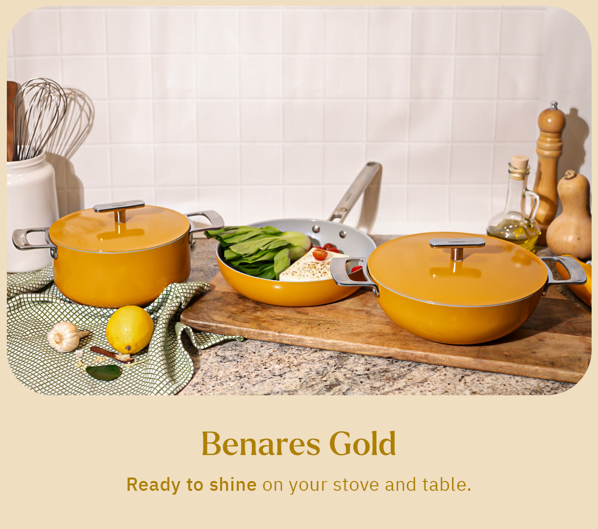 Ember Cookware Trio - Benares Gold