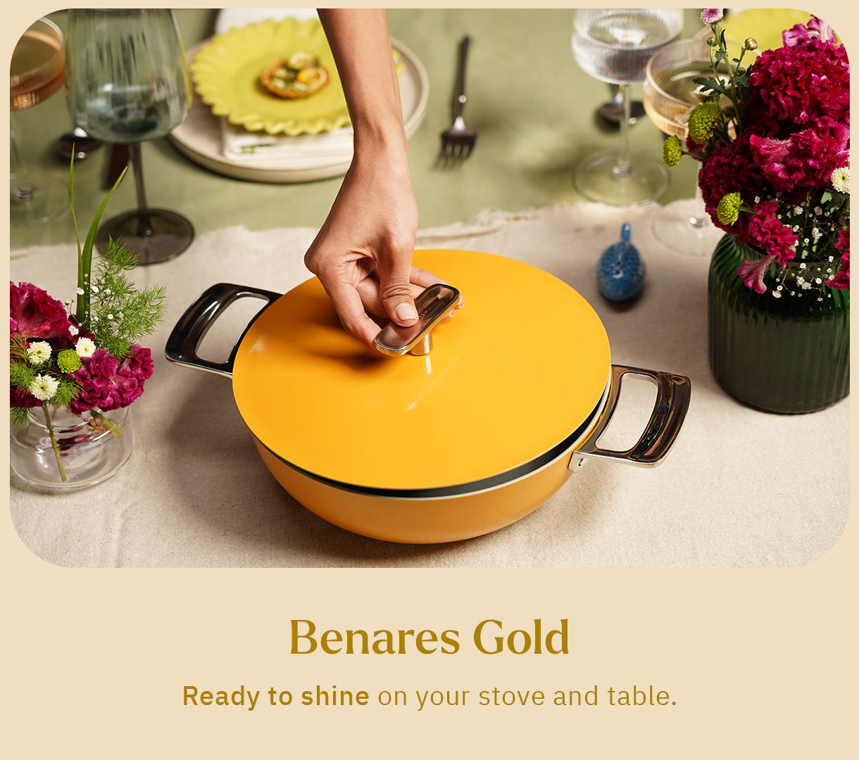 Kadai 24cm- Benares Gold