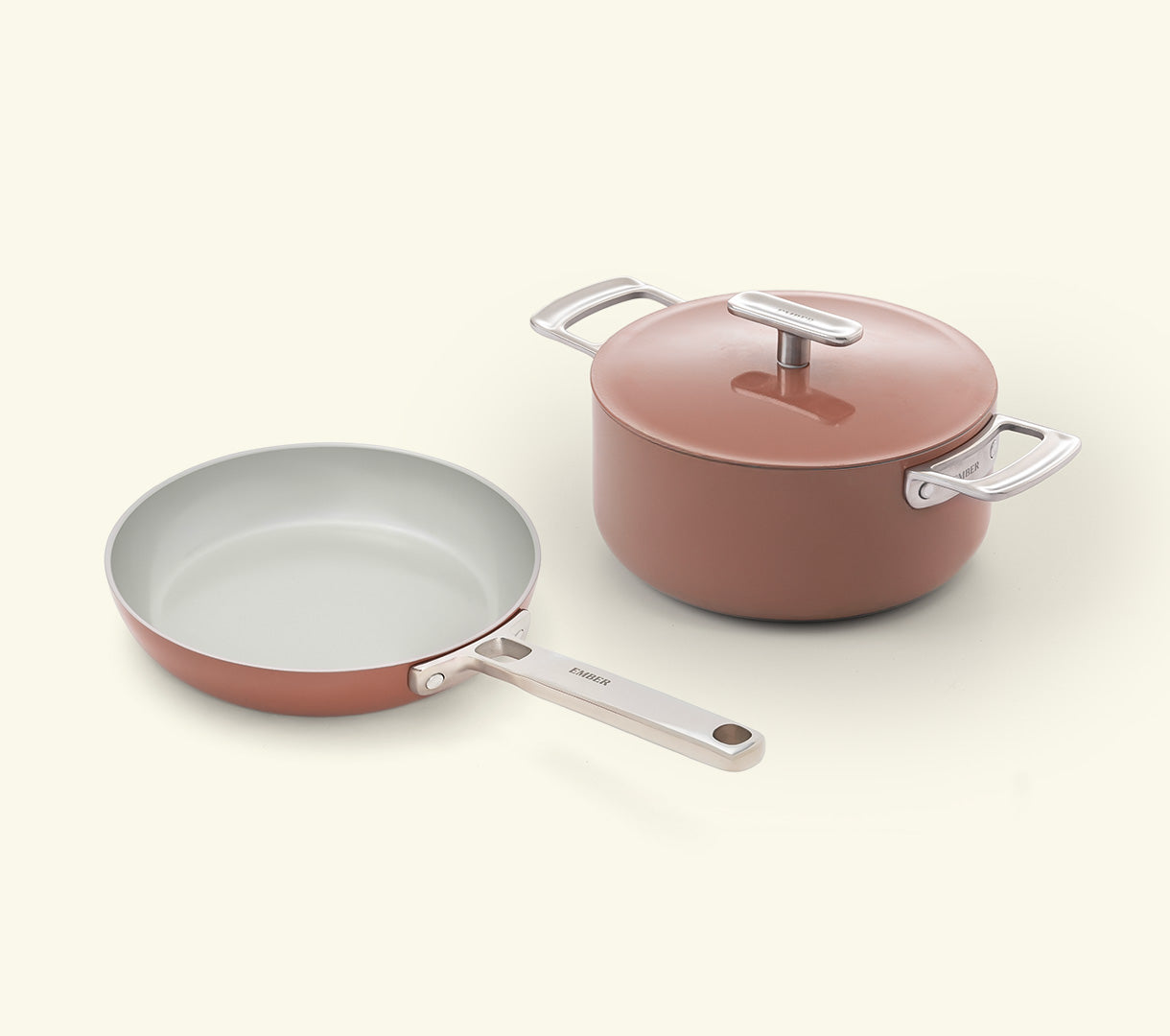 Ember Mini Frypan + Mini Dutch Oven Duo - Jaipur Terracotta