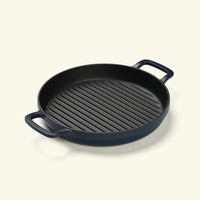 Pre-Seasoned Cast Iron Grill Pan 27cm - Nilgiri Blue