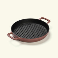 Pre-Seasoned Cast Iron Grill Pan 27cm - Jaipur Terracotta