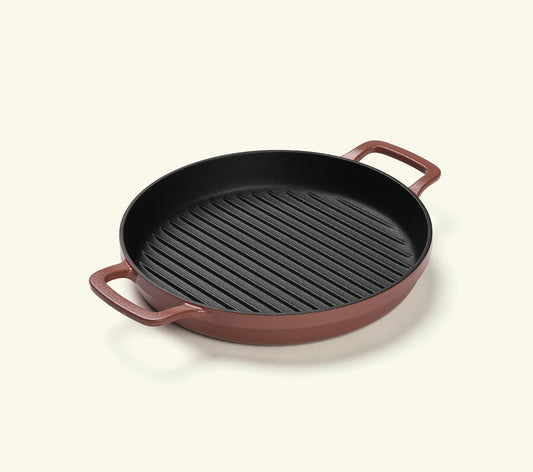 Pre-Seasoned Cast Iron Grill Pan 27cm - Jaipur Terracotta