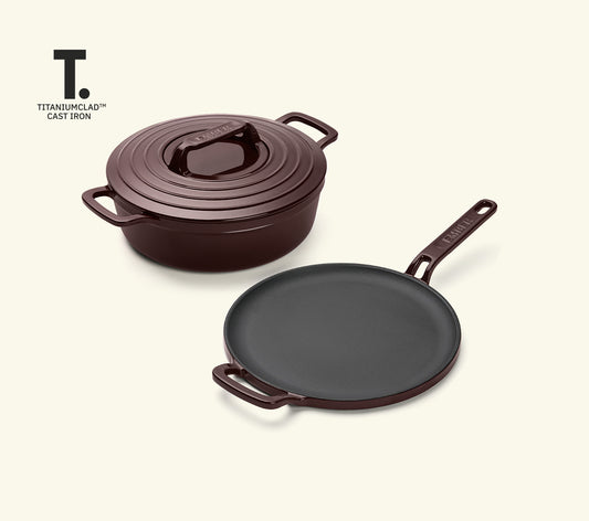 TitaniumClad™ Cast Iron Duo - Wine