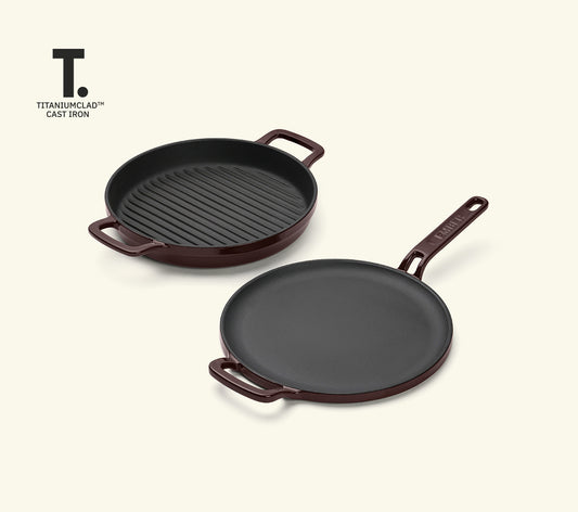 TitaniumClad™ Cast Iron Duo - Wine