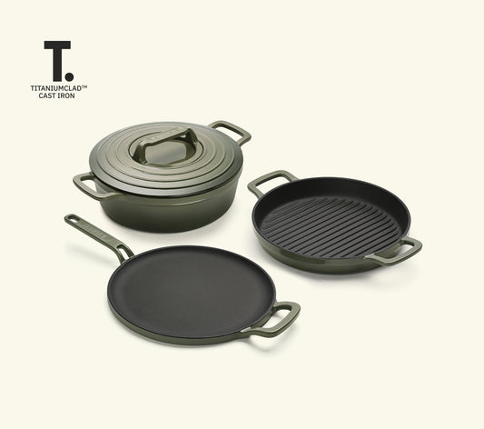 TitaniumClad™ Cast Iron Trio - Sage
