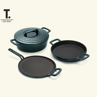 TitaniumClad™ Cast Iron Trio - Teal
