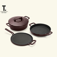 TitaniumClad™ Cast Iron Trio - Wine