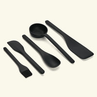 Set of 5 (Ladle, Brush, Flip, Stir, Scrape) - Black