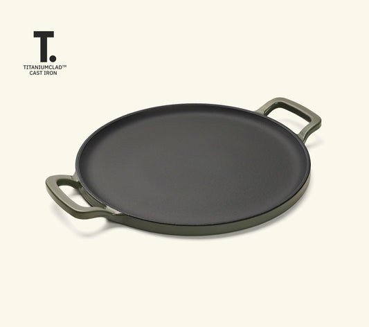 TitaniumClad™  Cast Iron Tawa 30cm - Sage