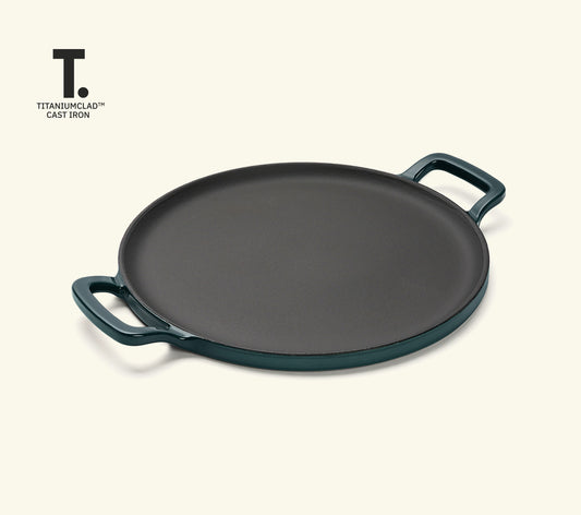 TitaniumClad™  Cast Iron Tawa 30cm - Teal