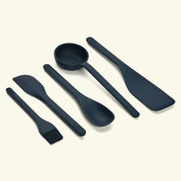 Set of 5 (Ladle, Brush, Flip, Stir, Scrape) - Nilgiri Blue