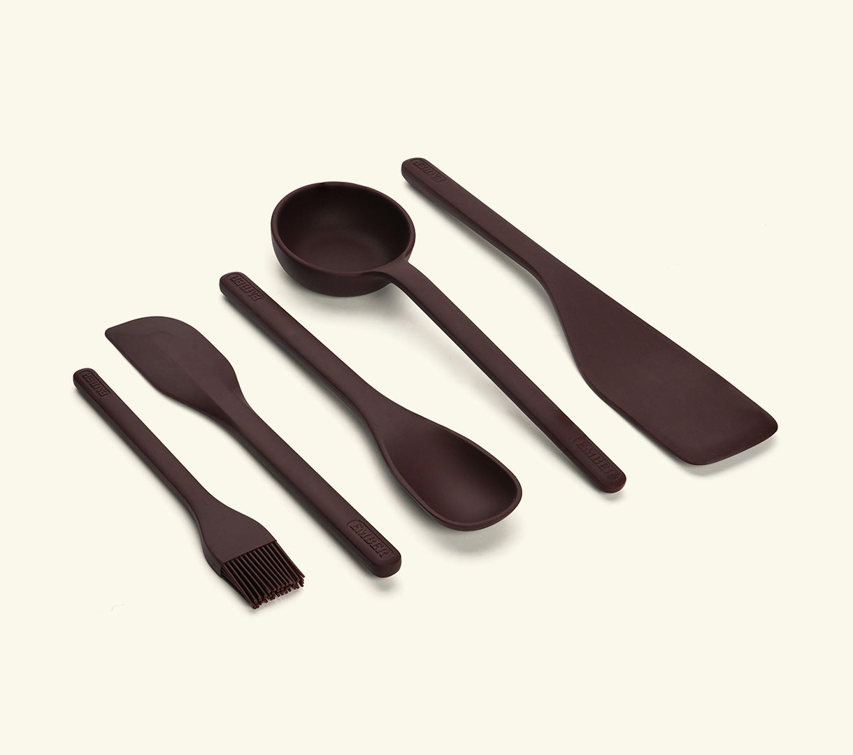 Set of 5 (Ladle, Brush, Flip, Stir, Scrape) - Wine