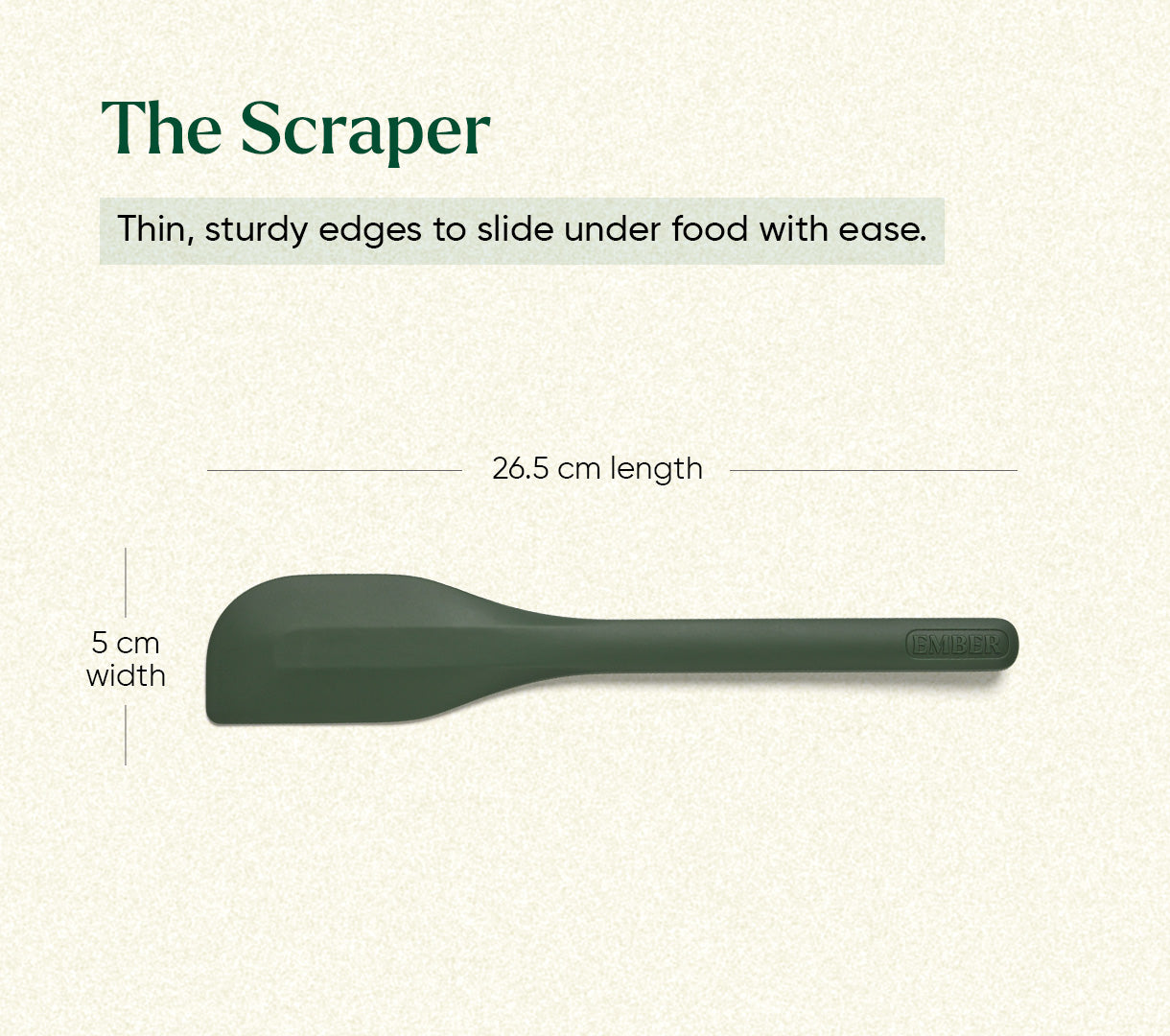 Scraper Spatula - Coorg Green