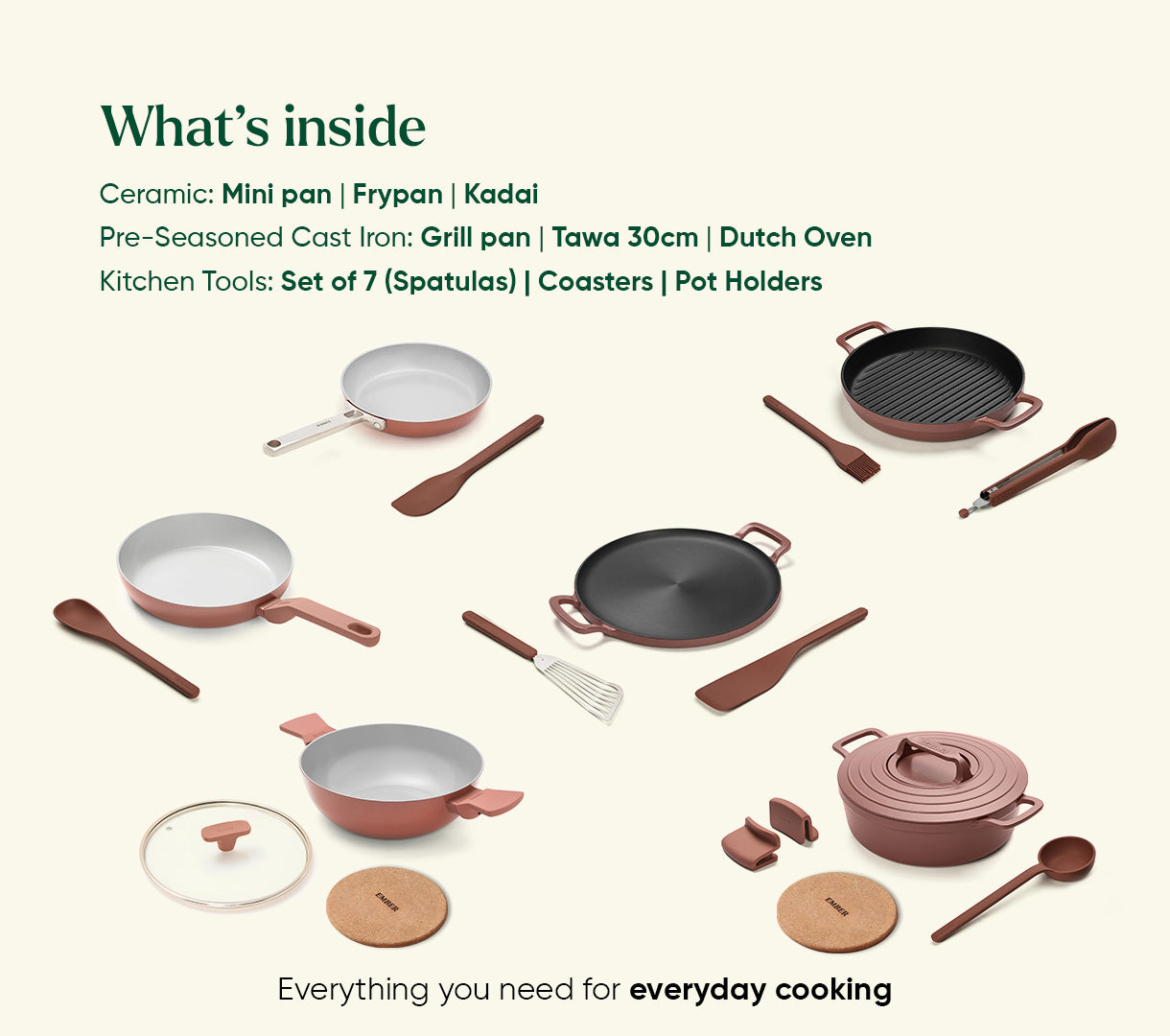 The Ember Kitchen Set - Jaipur Terracotta 