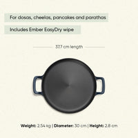 Pre-Seasoned Tawa 30 cm - Nilgiri Blue