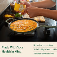 Pre-Seasoned Tawa 27 cm - Coorg Green