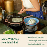 Pre-Seasoned Tawa 27 cm - Jaipur Terracotta