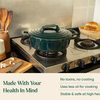 TitaniumClad™ Cast Iron Trio - Teal