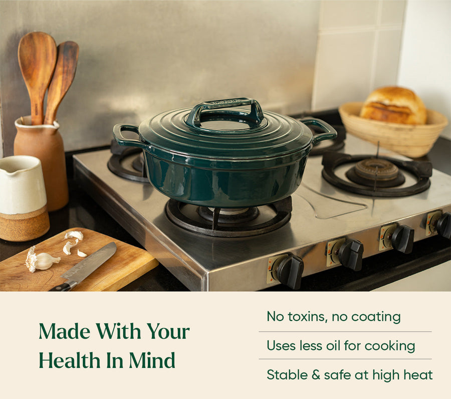 TitaniumClad™ Cast Iron Trio - Teal