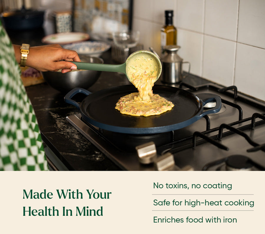 Pre-Seasoned Tawa 30 cm - Nilgiri Blue