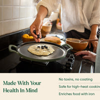 Pre-Seasoned Tawa 30 cm - Coorg Green