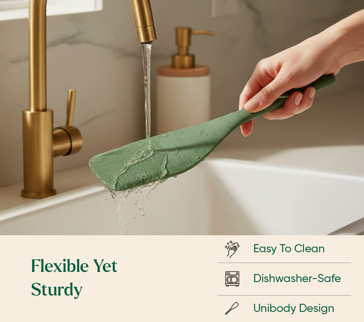 Ember Flip Spatula - Coorg Green