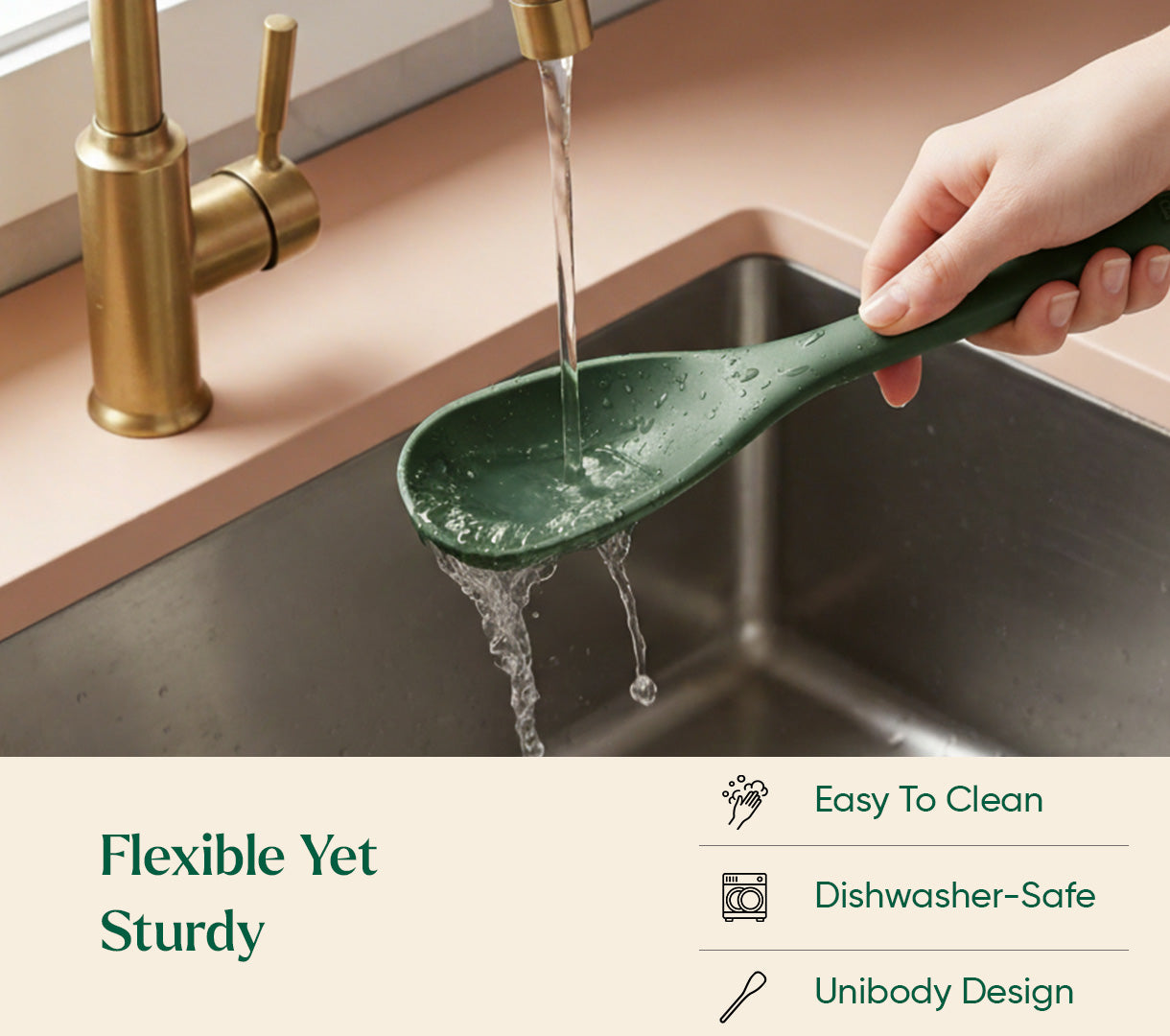 Stir Spatula - Coorg Green