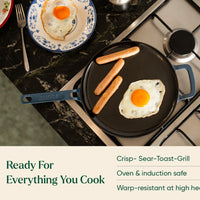 Pre-Seasoned Tawa 27 cm - Nilgiri Blue