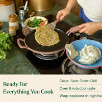 Pre-Seasoned Tawa 27 cm - Jaipur Terracotta