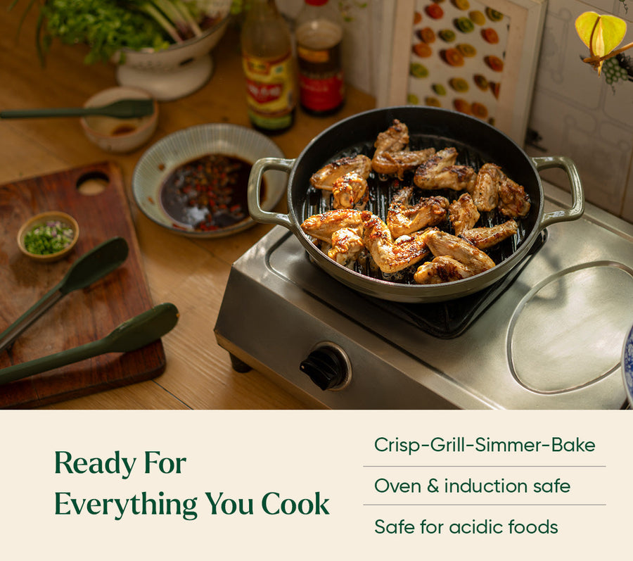 TitaniumClad™ Cast Iron Trio - Sage