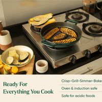 TitaniumClad™ Cast Iron Trio - Teal