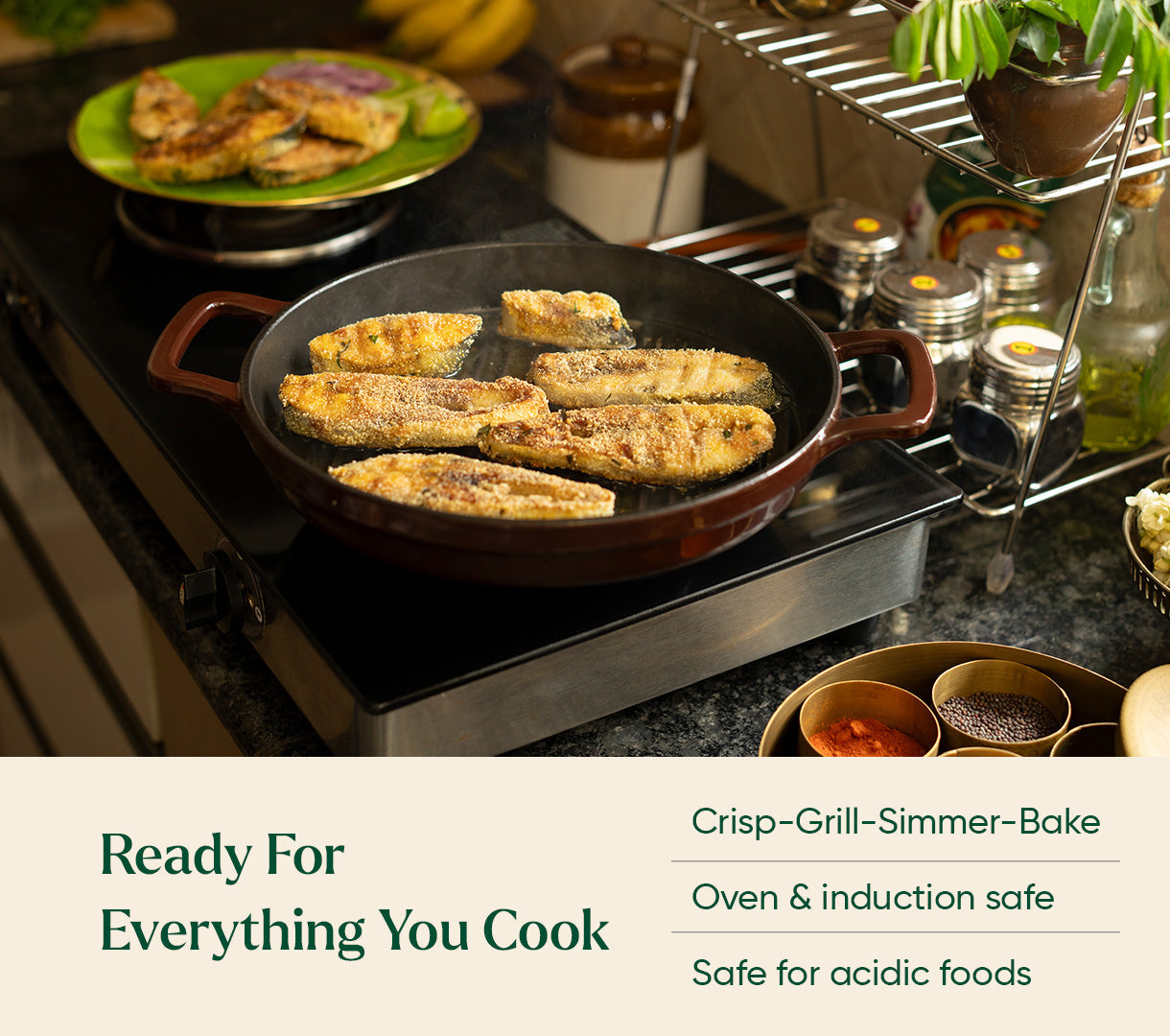 TitaniumClad™ Cast Iron Trio - Wine