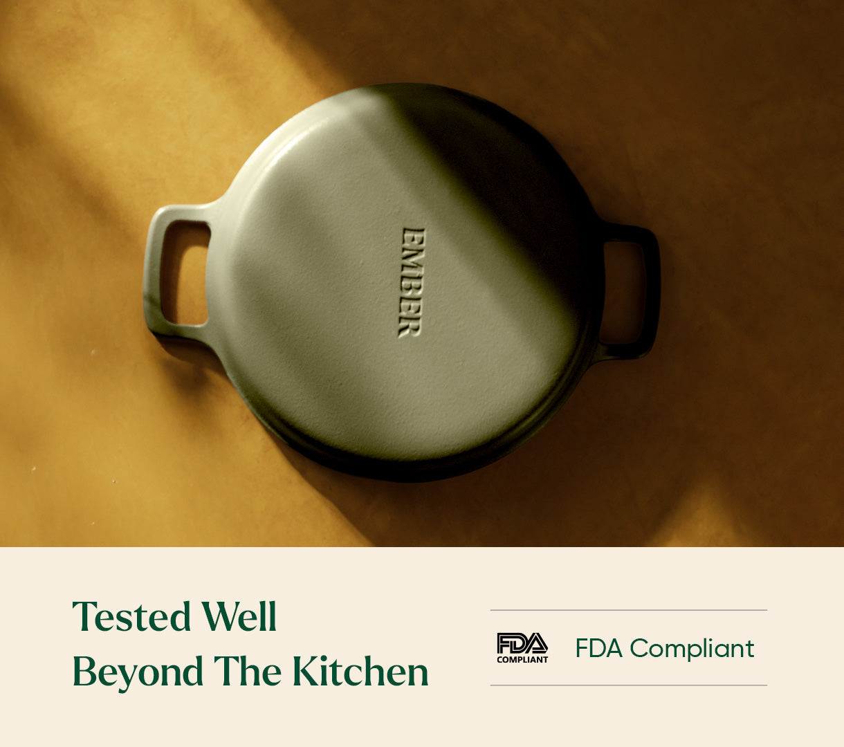 Pre-Seasoned Cast Iron Grill Pan 27cm - Coorg Green