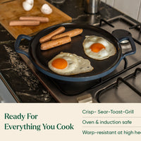 Pre-Seasoned Tawa 30 cm - Nilgiri Blue