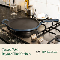 Pre-Seasoned Tawa 27 cm - Nilgiri Blue