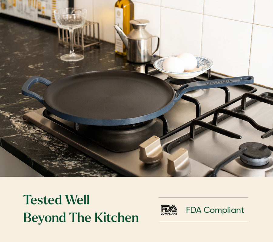 Pre-Seasoned Tawa 27 cm - Nilgiri Blue