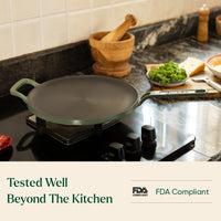 Pre-Seasoned Tawa 27 cm - Coorg Green