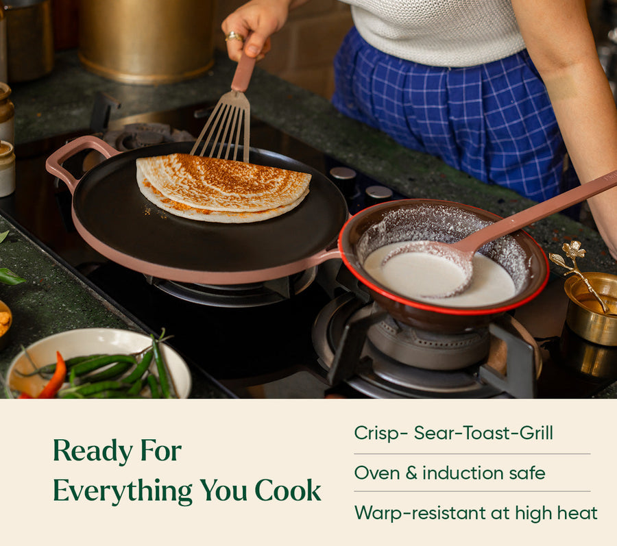 Pre-Seasoned Tawa 30 cm - Jaipur Terracotta