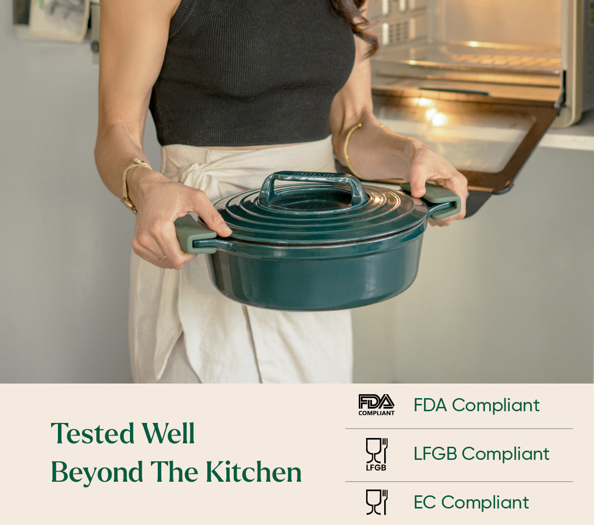 TitaniumClad™ Cast Iron Trio - Teal