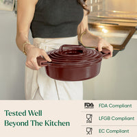 TitaniumClad™ Cast Iron Trio - Wine