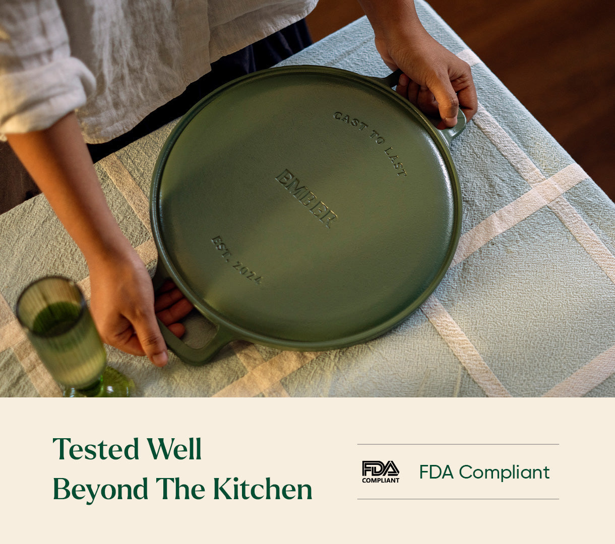 Pre-Seasoned Tawa 30 cm - Coorg Green