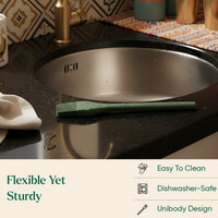 Set of 7 (Ladle, Brush, Flip, Stir, Scrape, Tong, Fish Spatula) - Coorg Green