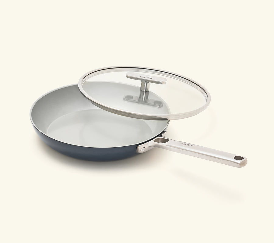 Frypan 24cm with glass lid - Nilgiri Blue