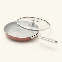 Frypan 24cm with glass lid - Jaipur Terracotta