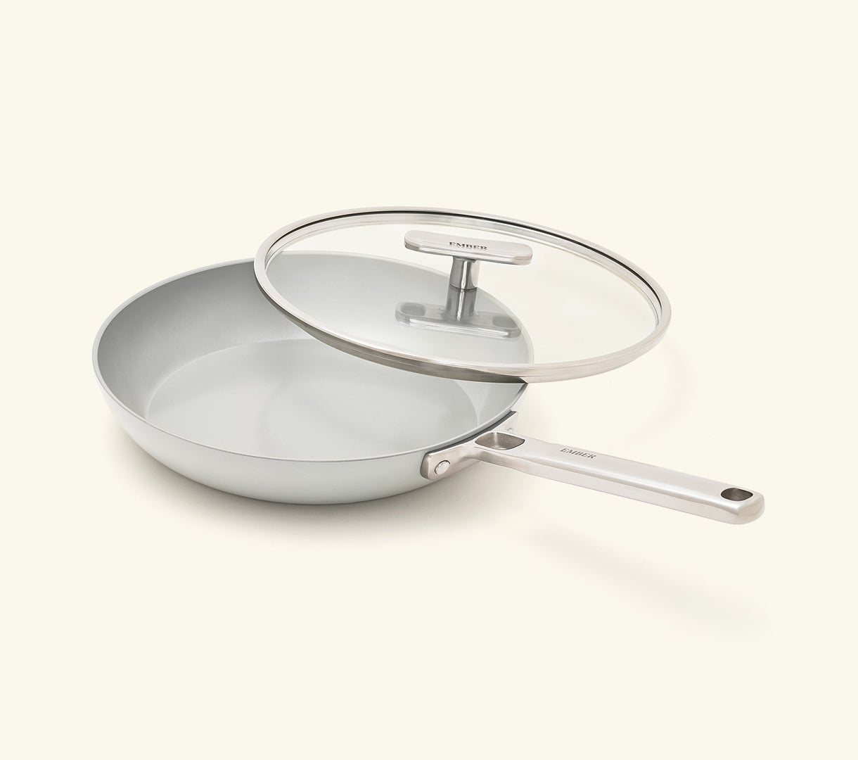 Frypan 24cm with glass lid - Himalayan Mist