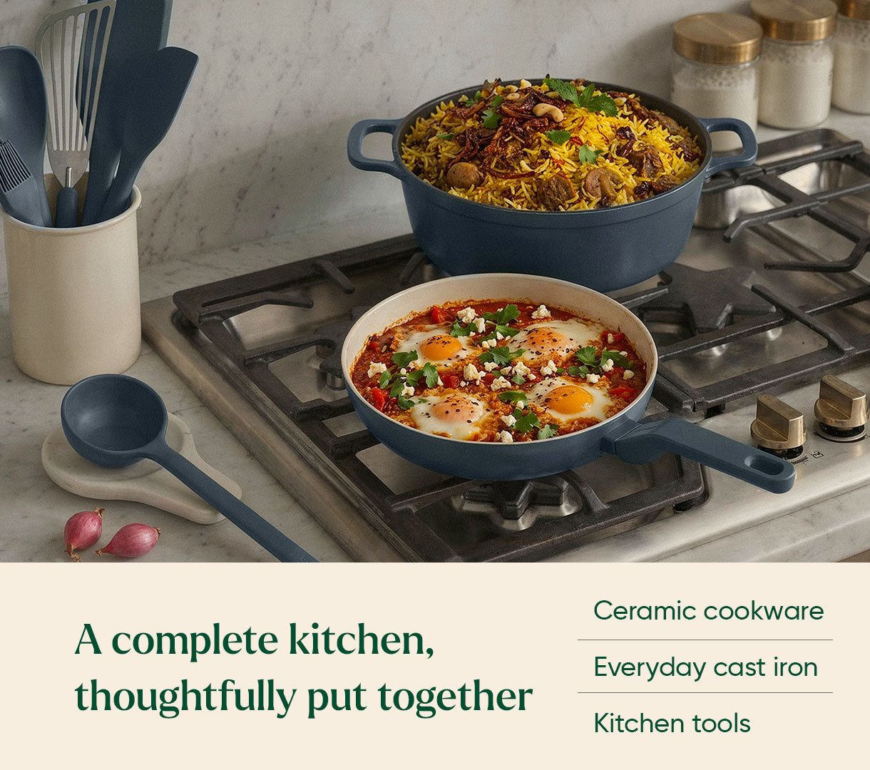 The Ember Kitchen Set - Nilgiri Blue