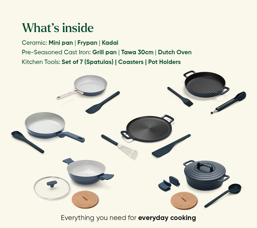 The Ember Kitchen Set - Nilgiri Blue